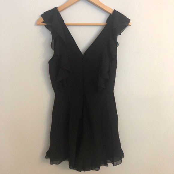 C/MEO Collective Black Ruffle Romper Playsuit - Picture 8 of 15